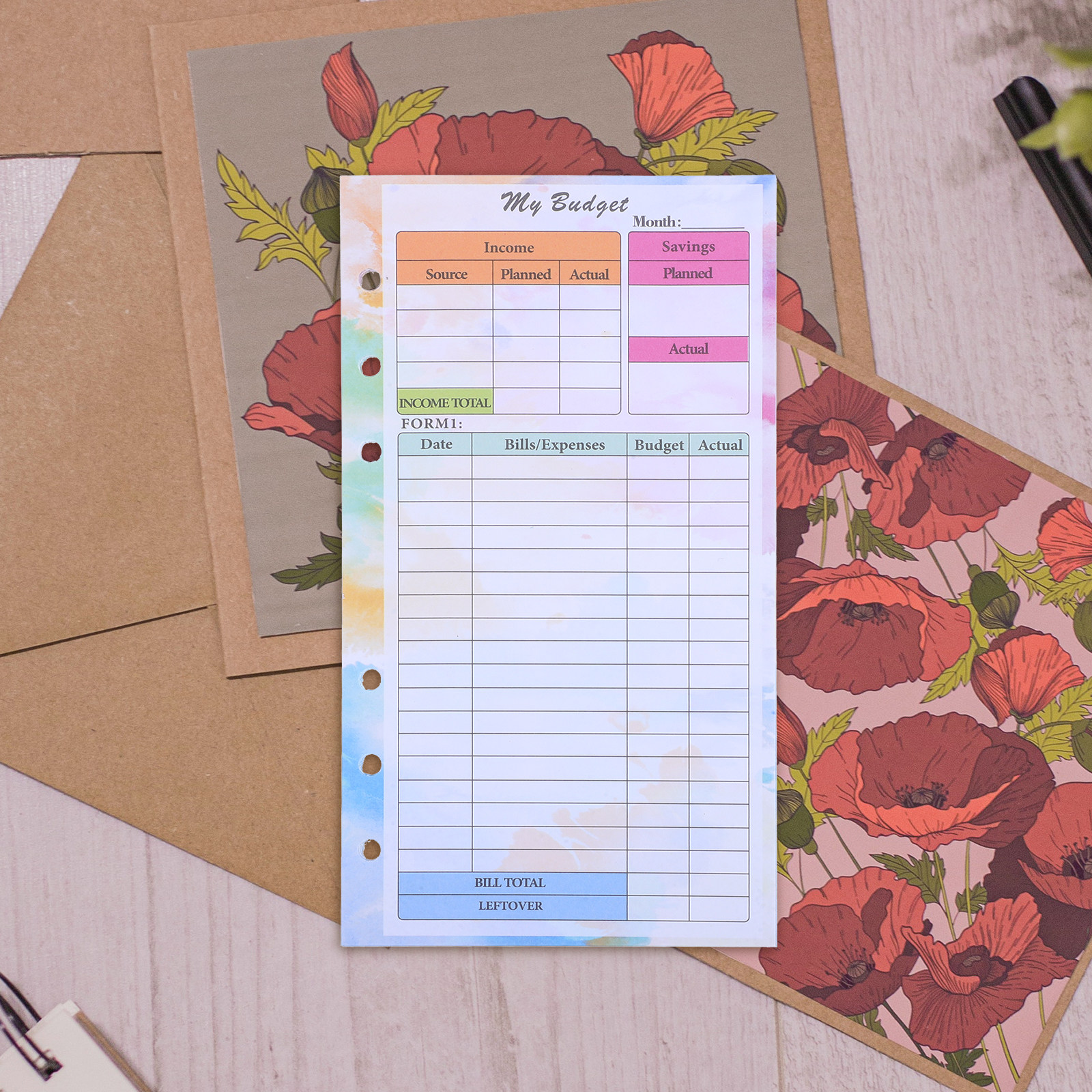14 Sheets A6 Budget Planner Re - Planner Weekly Budget のレビューと価格
