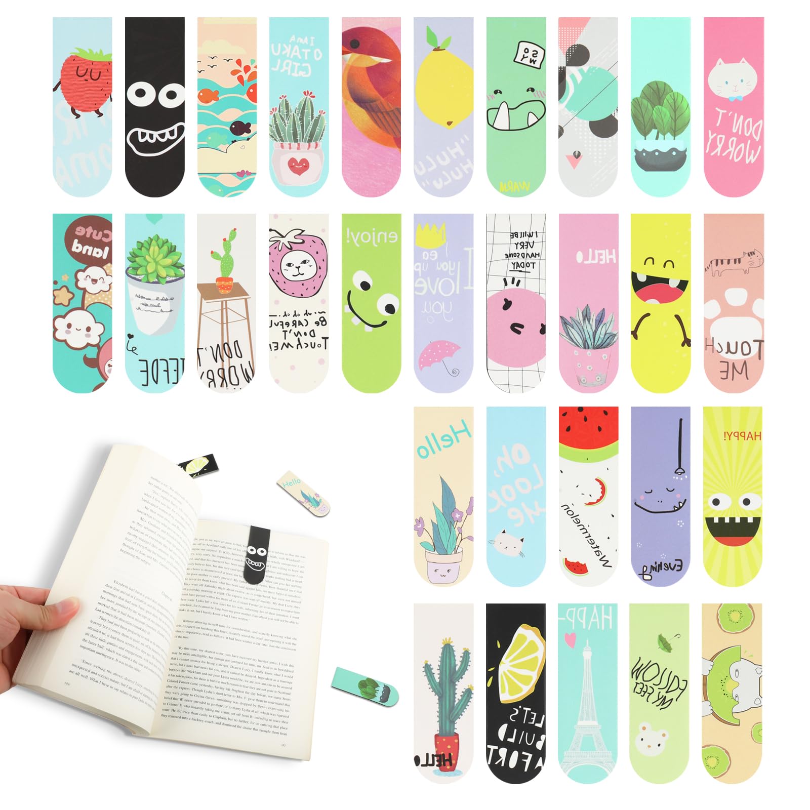 18pcs/30pcs Magnetic Bookmarks - Bookmark Magnetic Clip のレビューと価格