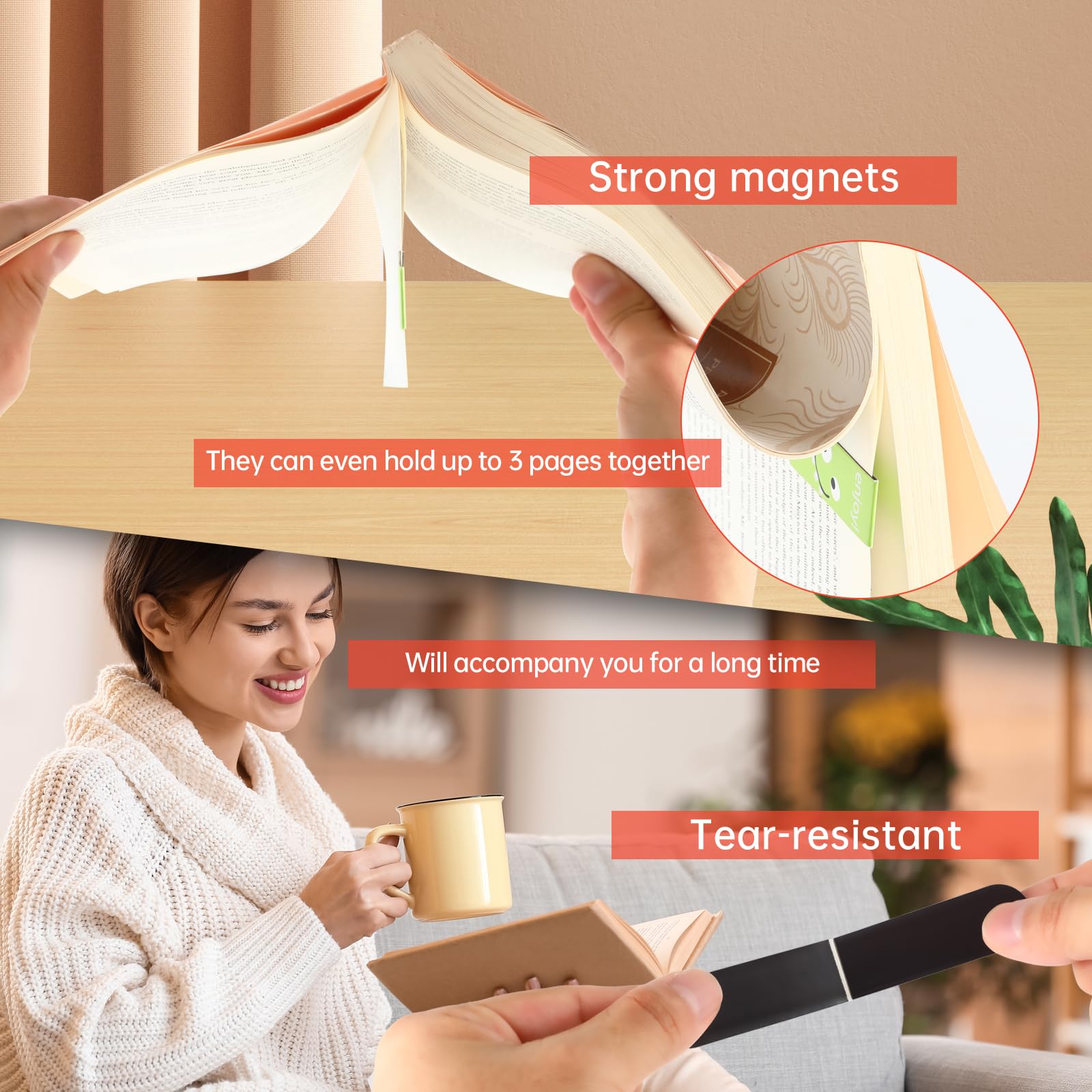 18pcs/30pcs Magnetic Bookmarks - Bookmark Magnetic Clip のレビューと価格