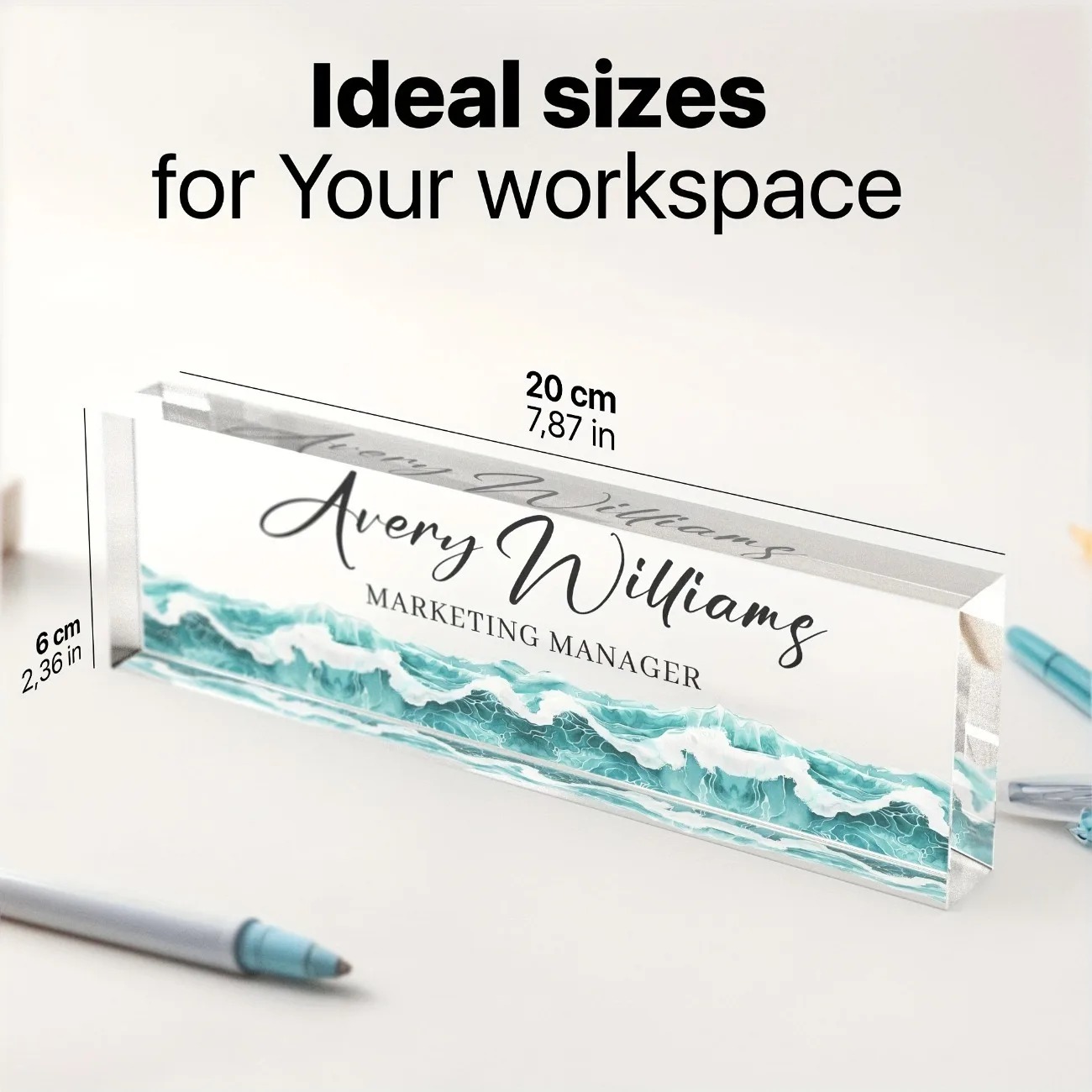 Custom Personalized Acrylic De - Desk Name Plate のレビューと価格