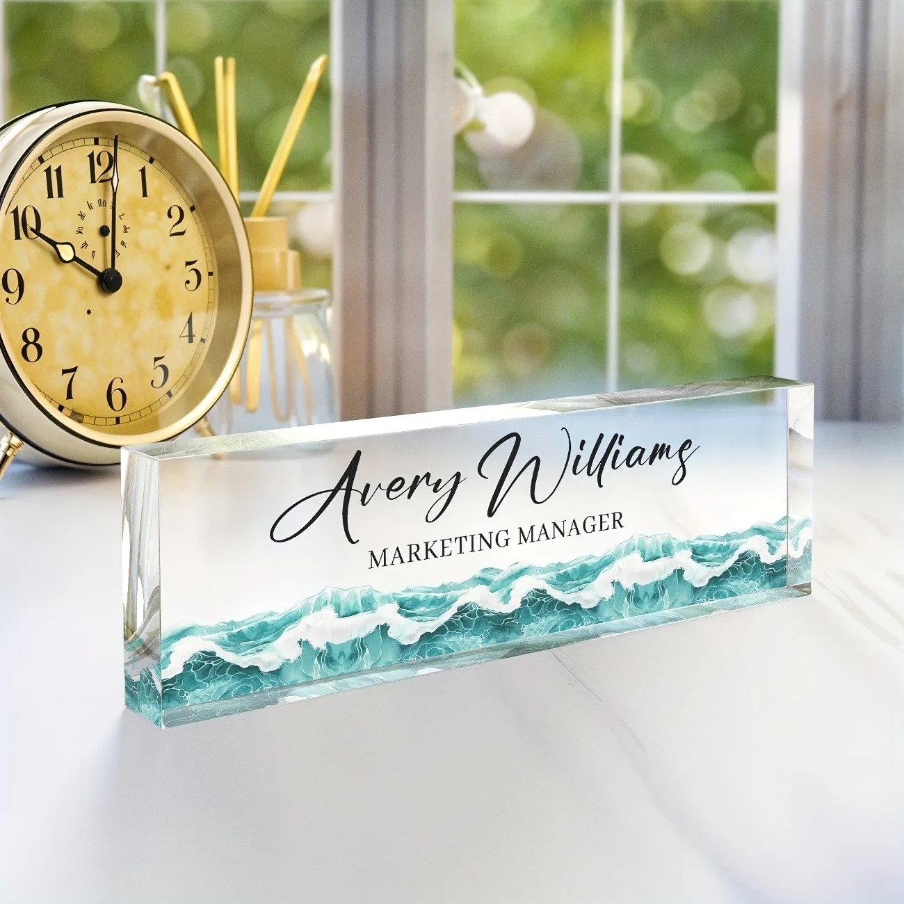 Custom Personalized Acrylic De - Desk Name Plate のレビューと価格