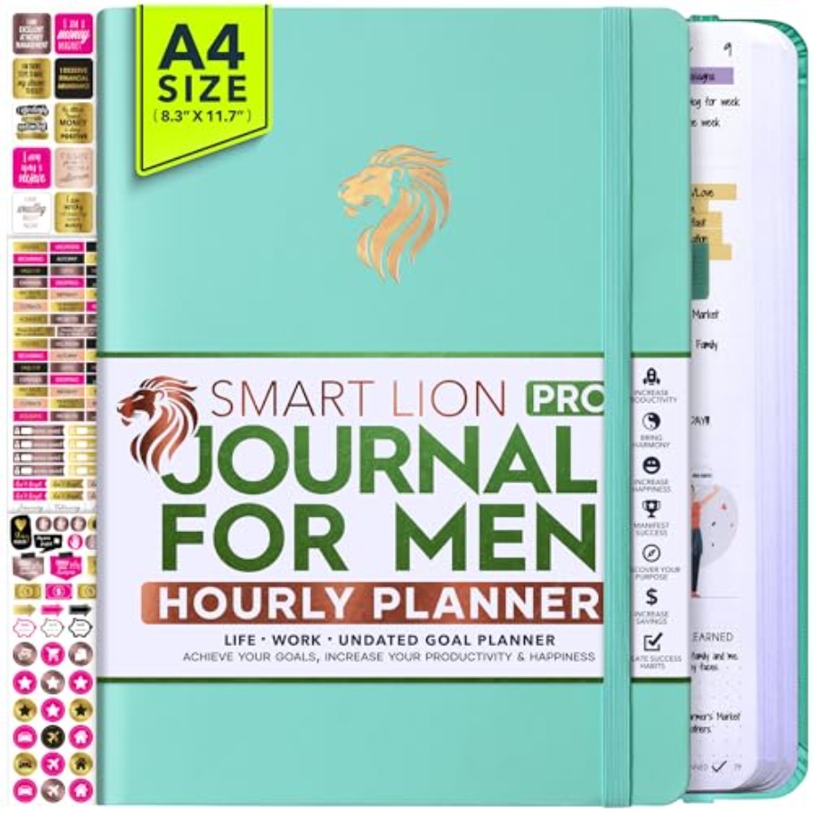 Journal for Men - Undated Dail - Planner Weekly Budget のレビューと価格