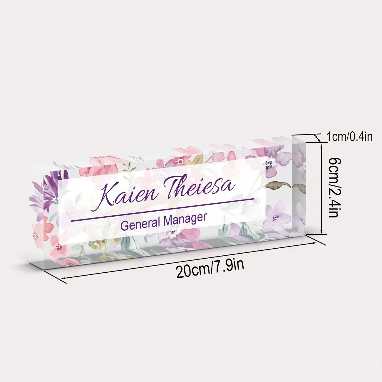 Personalized Acrylic Desk Name - Desk Name Plate のレビューと価格