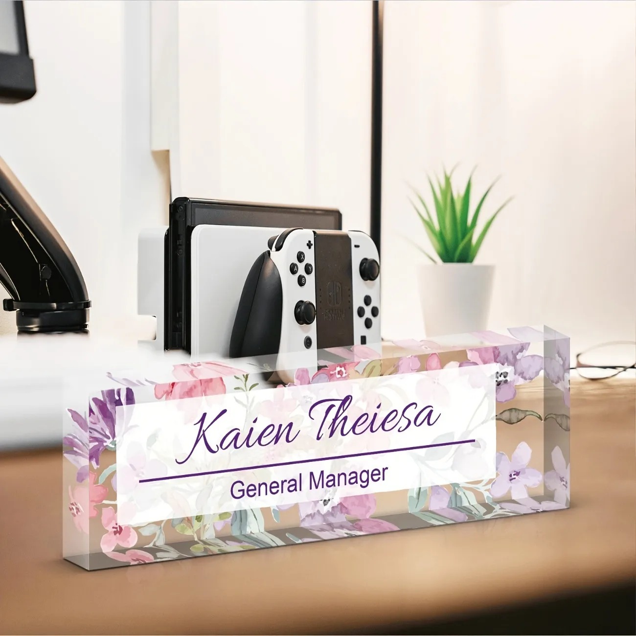 Personalized Acrylic Desk Name - Desk Name Plate のレビューと価格