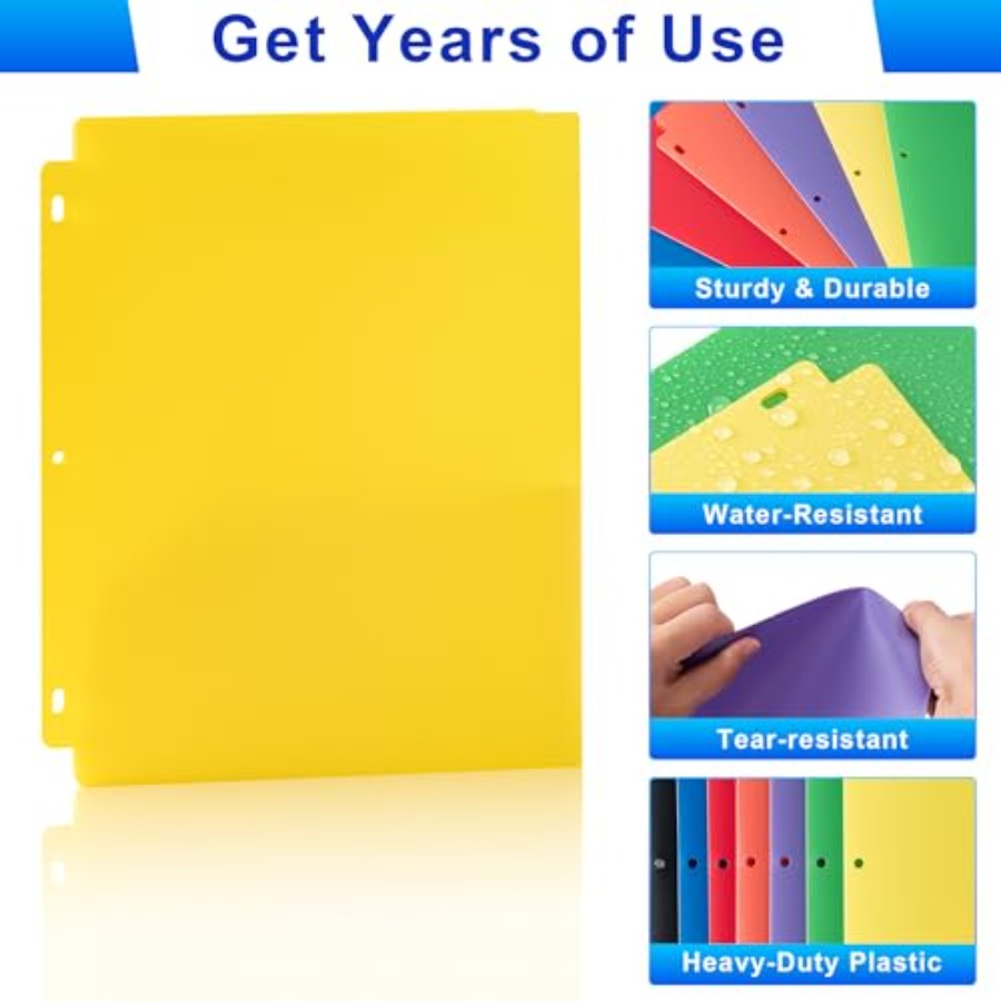 Plastic 3 Hole Punch Folders w - Binding Comb Plastic のレビューと価格