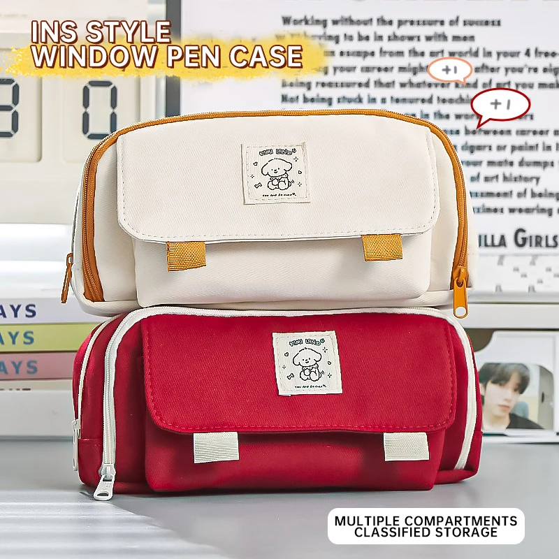 Large Capacity Pencil Case Cut - Office Supply Office Stationery Items のレビューと価格