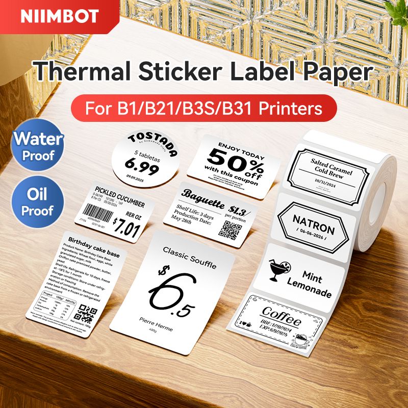 NIIMBOT Thermal Sticker Label  - Label Printer Tape のレビューと価格