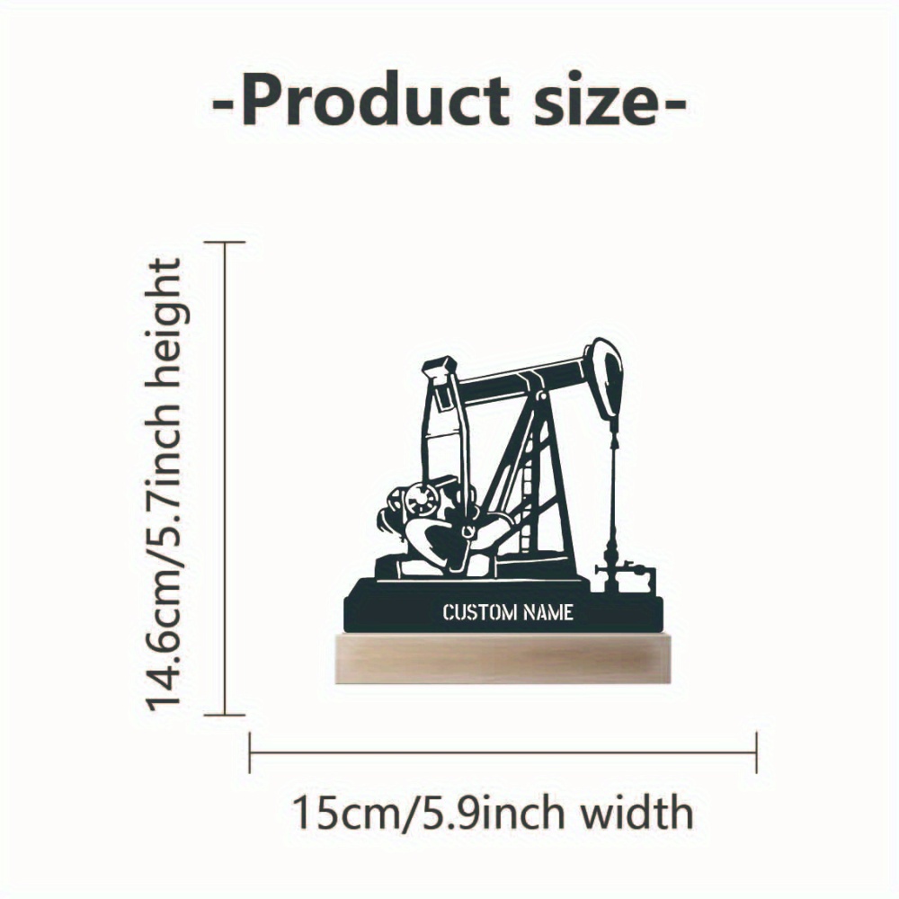 Personalized Oil Rig Desk Name - Desk Name Plate のレビューと価格