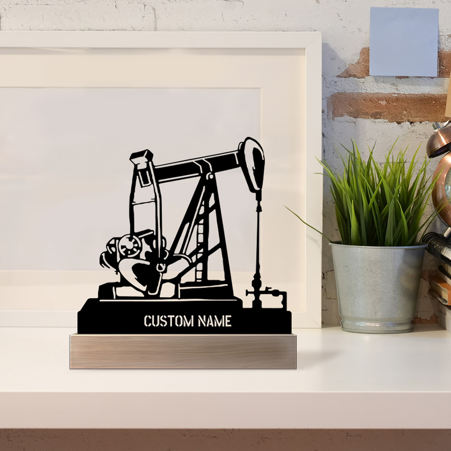 Personalized Oil Rig Desk Name - Desk Name Plate のレビューと価格