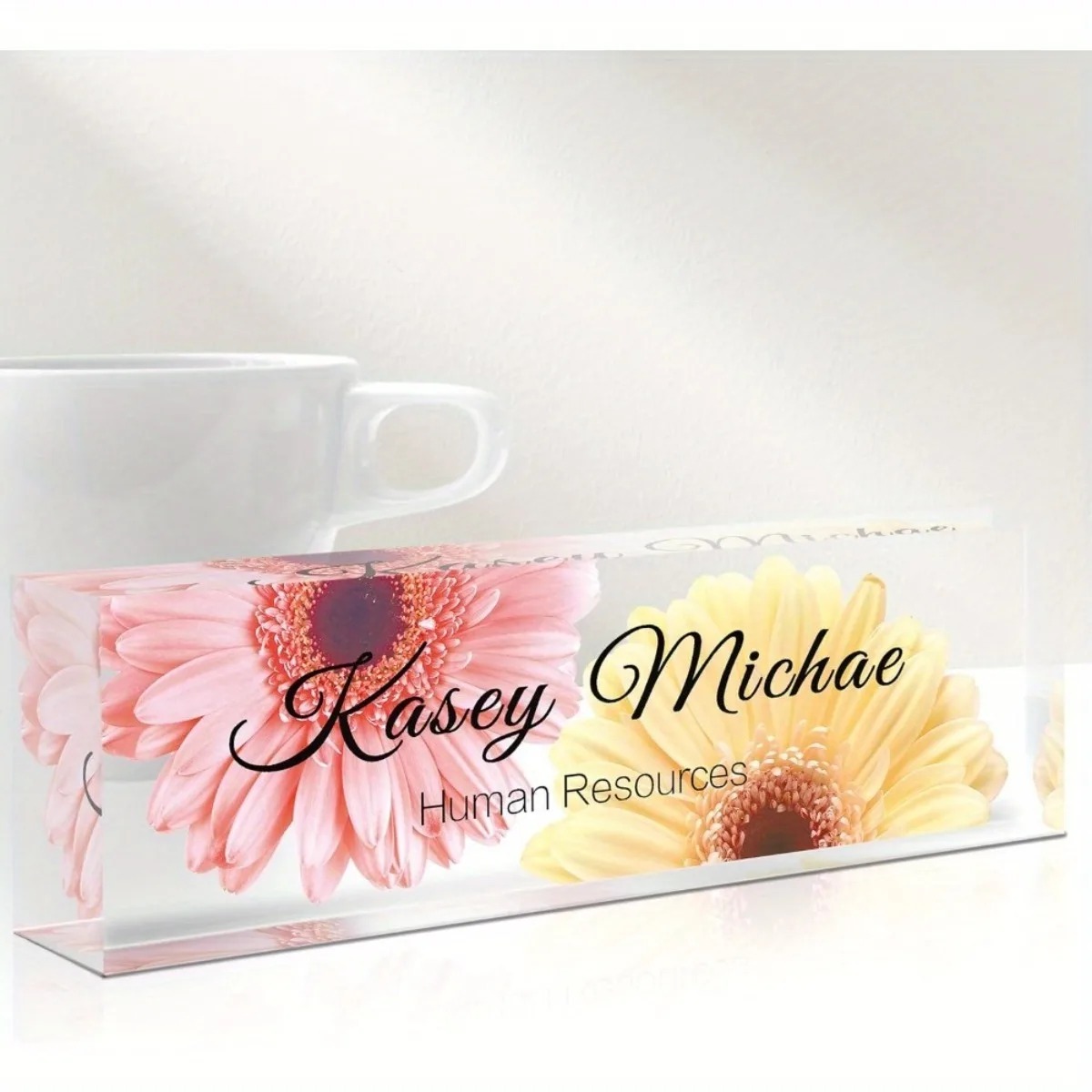 2D Flat Acrylic Desk Nameplate - Desk Name Plate のレビューと価格