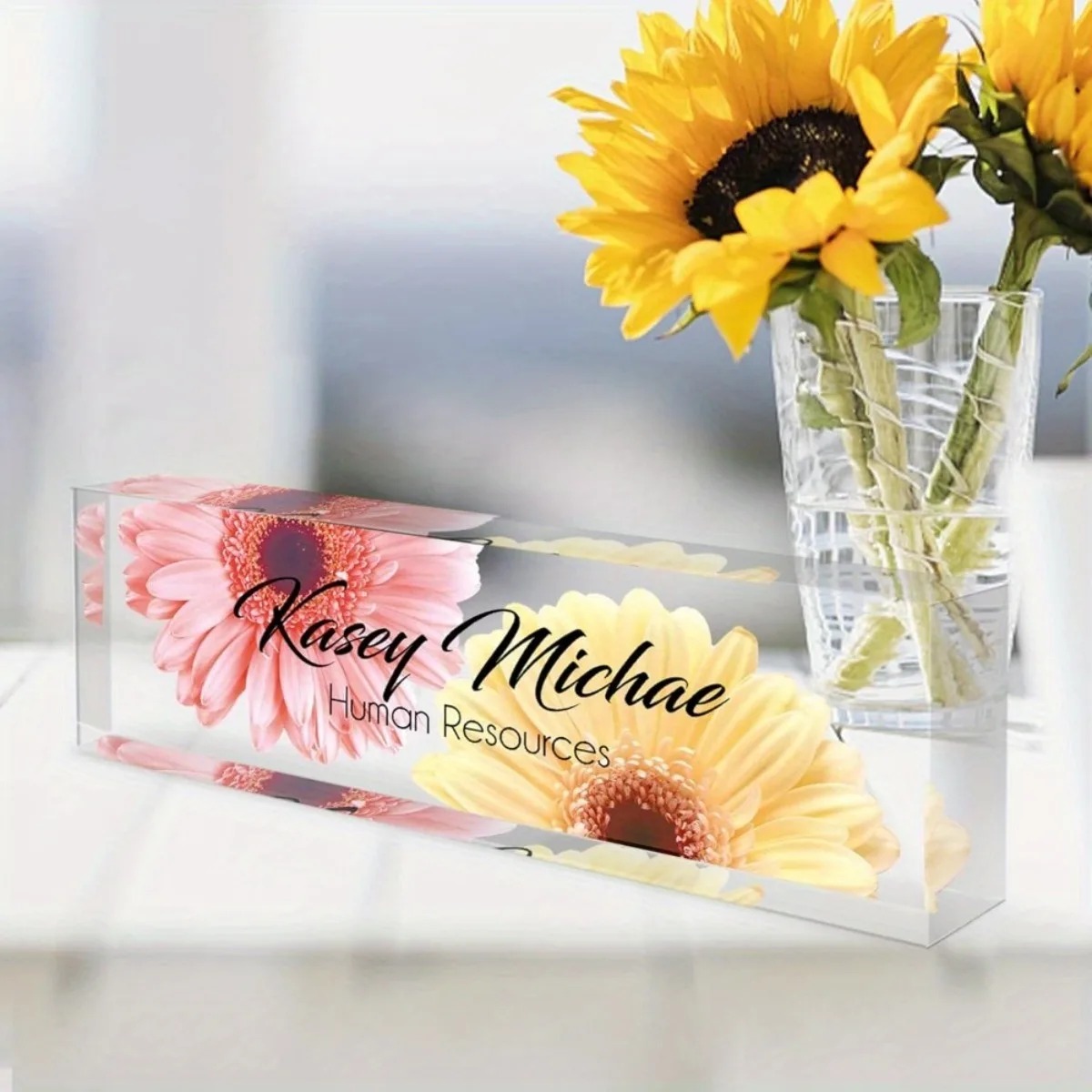 2D Flat Acrylic Desk Nameplate - Desk Name Plate のレビューと価格