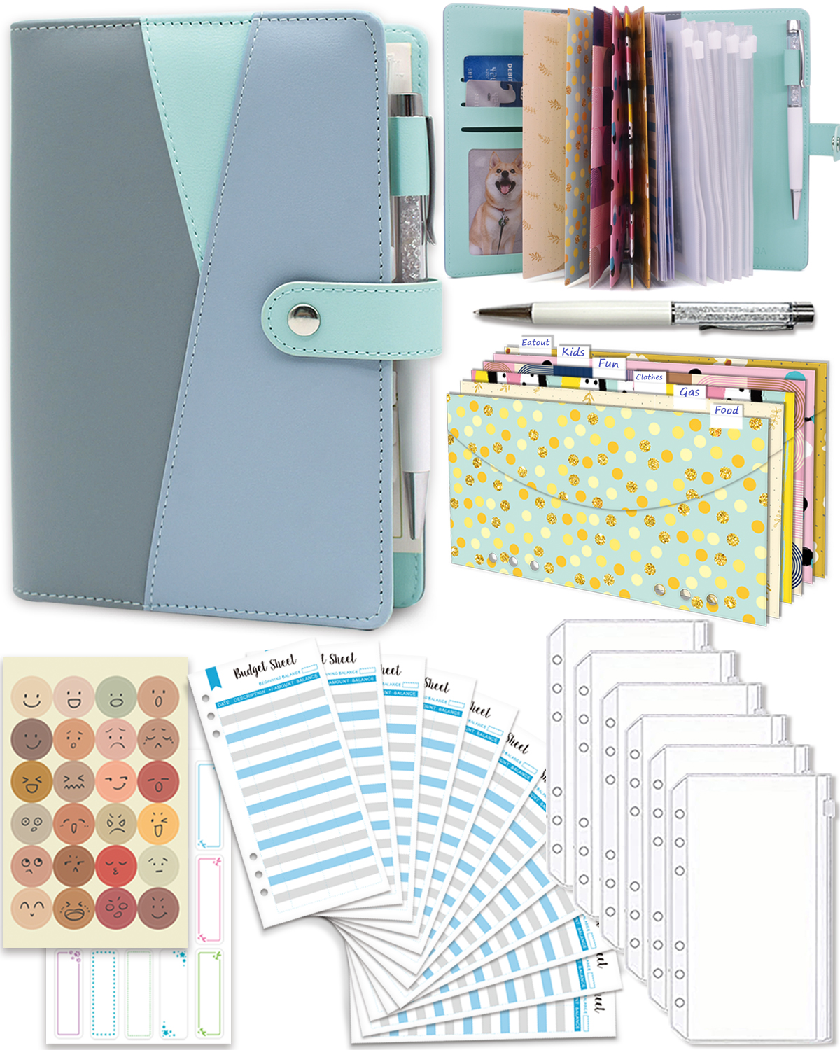 Budget Binder with Zipper Enve - Index Tab Divider のレビューと価格
