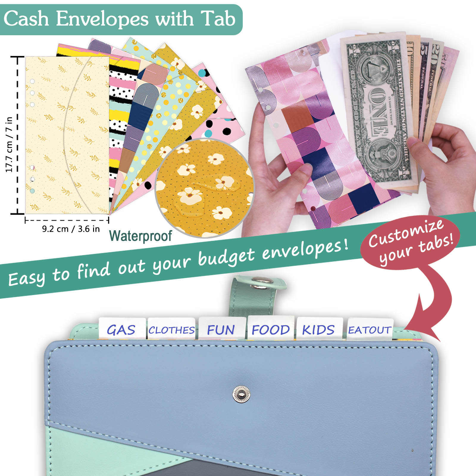 Budget Binder with Zipper Enve - Index Tab Divider のレビューと価格