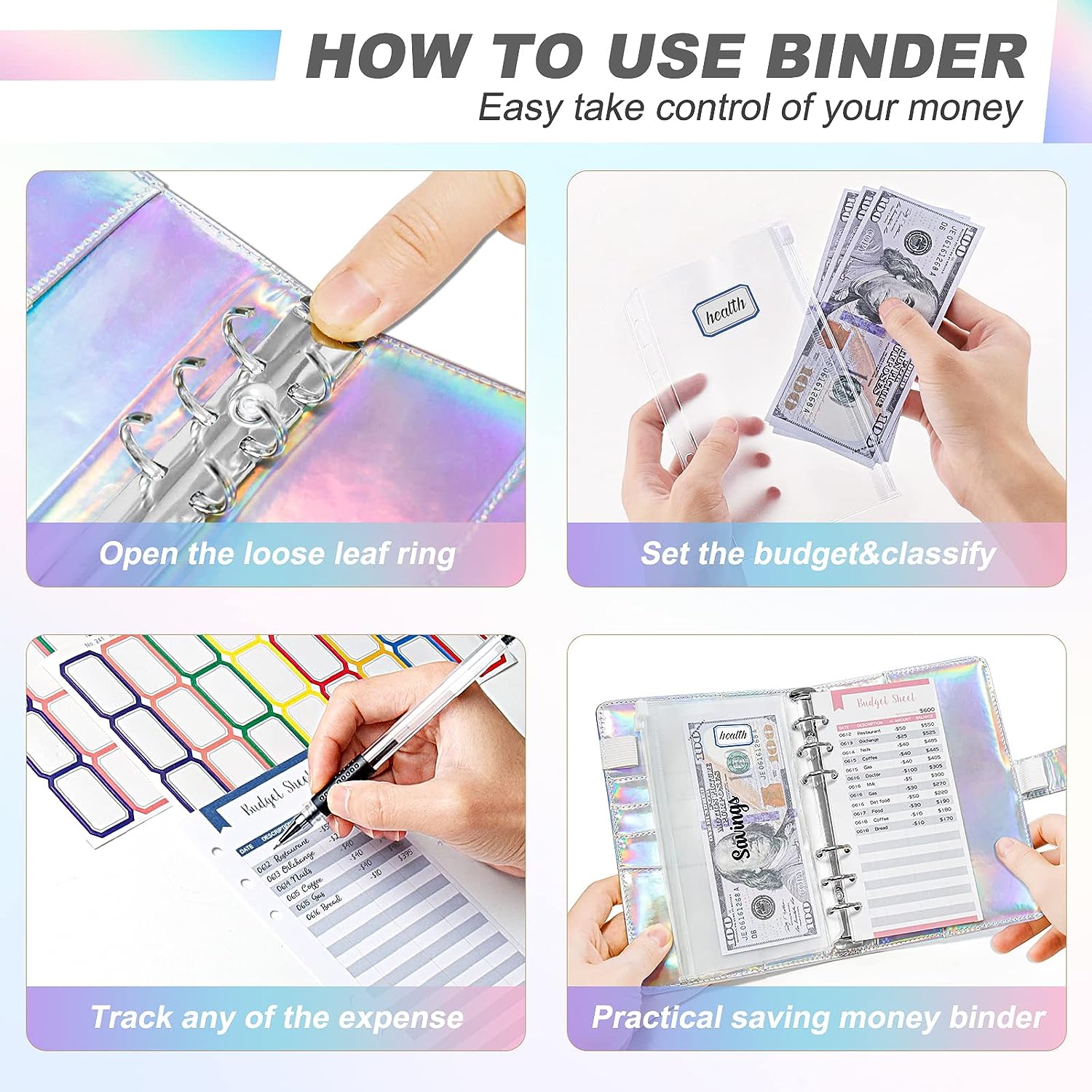 2023 laser Budget Binder Zippe - Planner Weekly Budget のレビューと価格