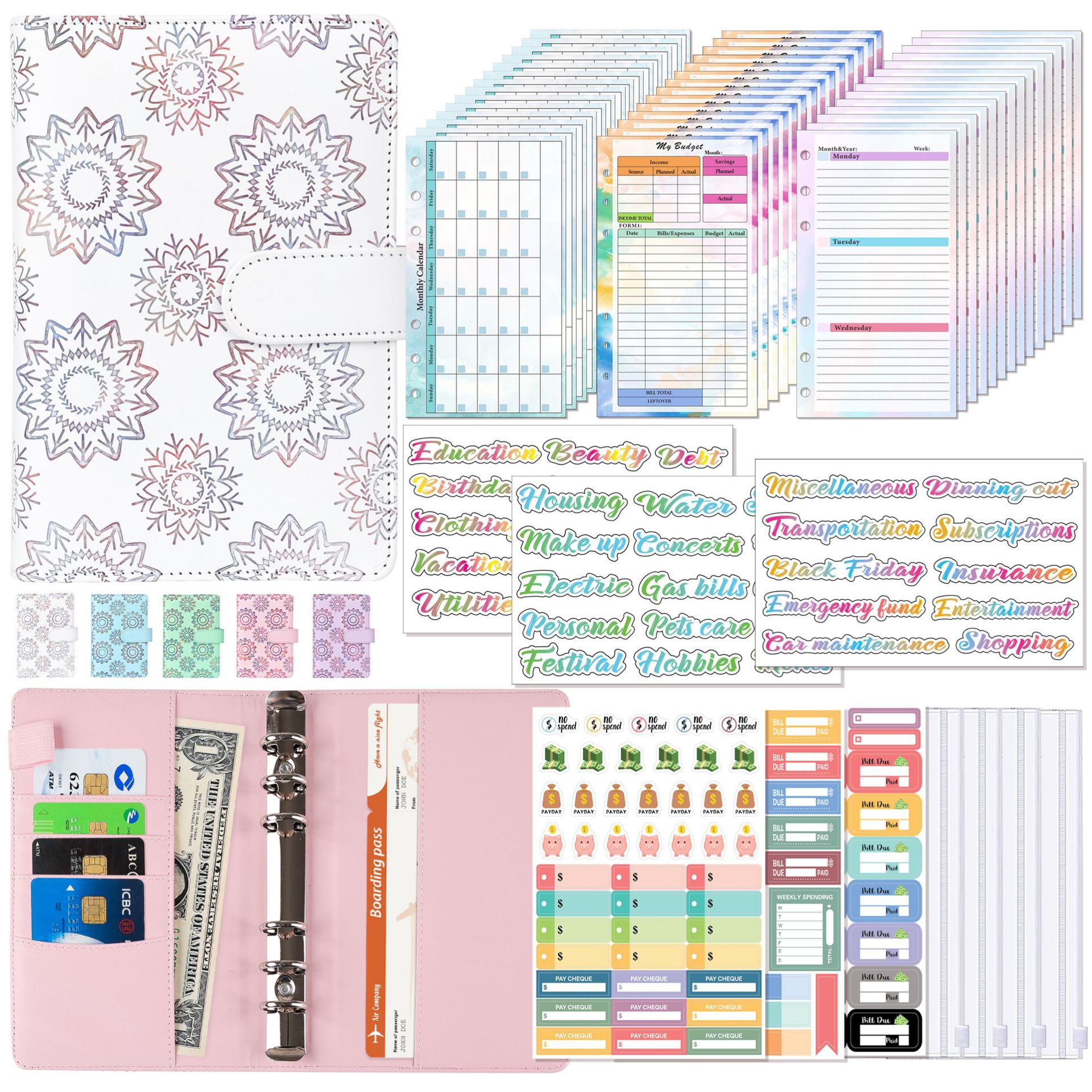 A6 Binder Budget Planner Noteb - Planner Weekly Budget のレビューと価格