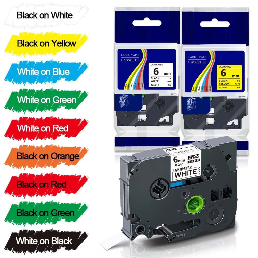 1pack TZe211 Ptouch 6mm/0.24“  - Label Printer Tape のレビューと価格