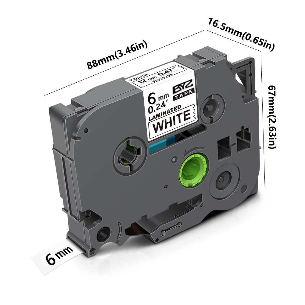 1pack TZe211 Ptouch 6mm/0.24“  - Label Printer Tape のレビューと価格