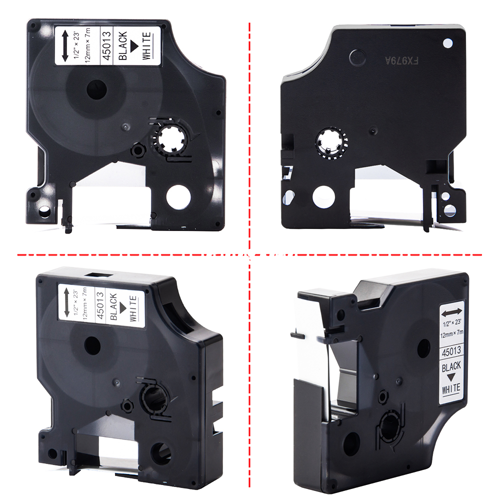 45013 Label Tape Black on Whit - Label Printer Tape のレビューと価格