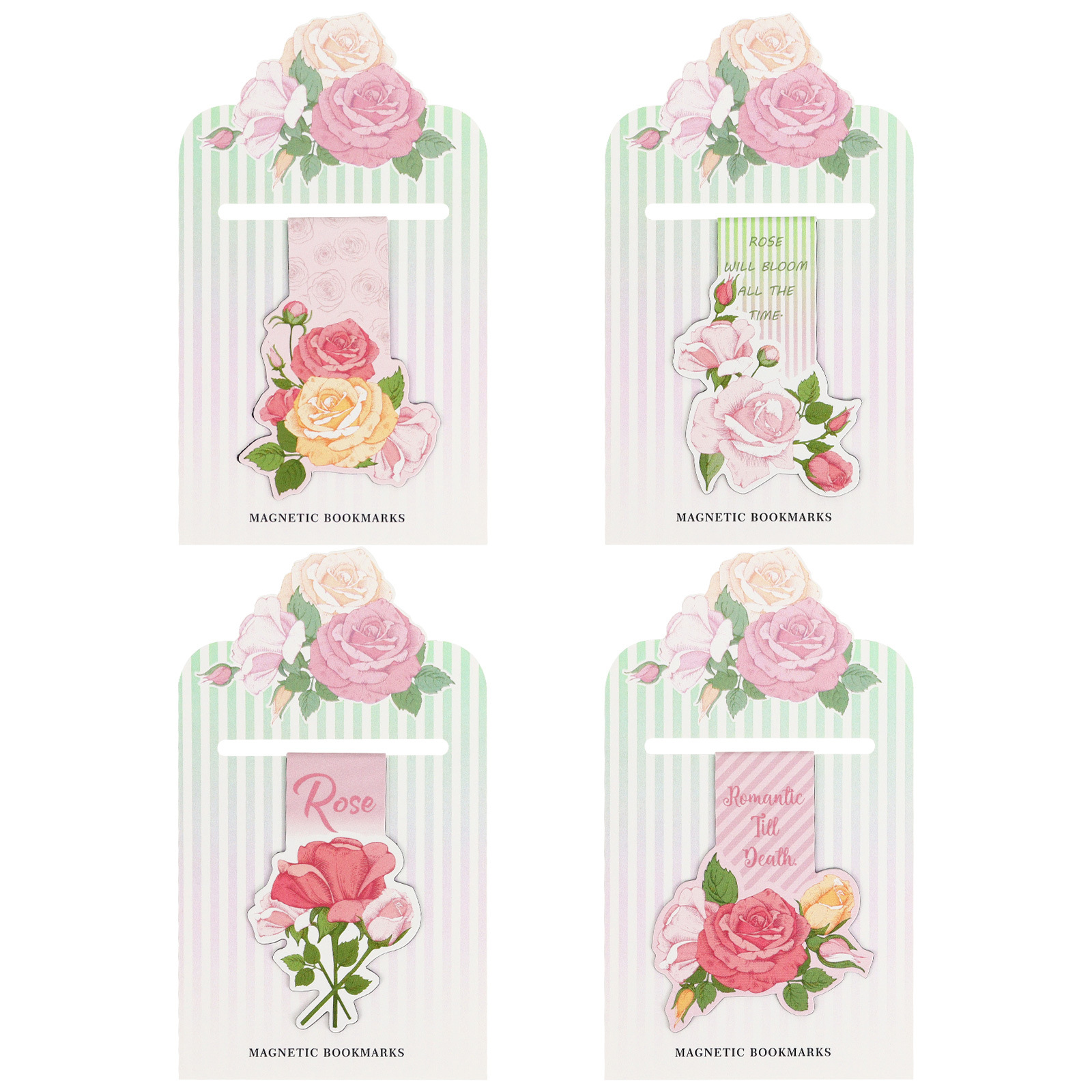 Pink Rose Blossom Alien Magnet - Bookmark Magnetic Clip のレビューと価格