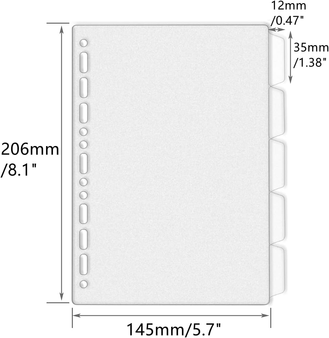 A4 A5 B5 Binder Dividers Gener - Index Tab Divider のレビューと価格