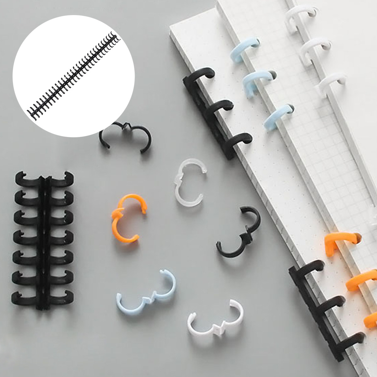 10Pcs Plastic Comb Binder Spin - Binding Comb Plastic のレビューと価格