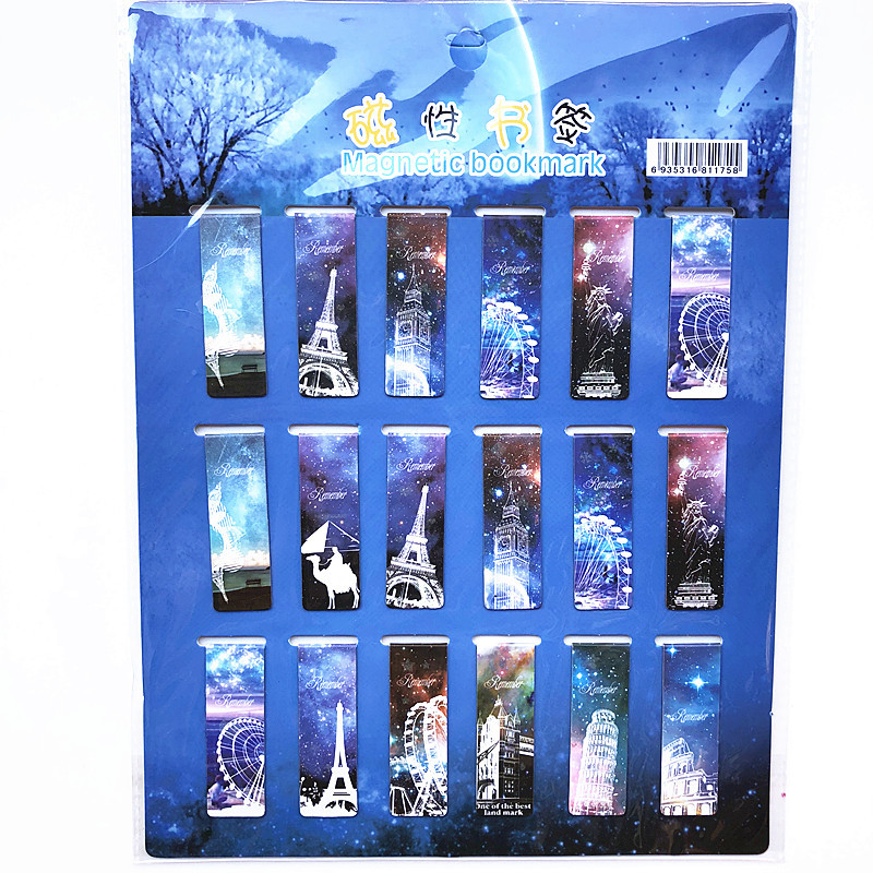18 Pcs/Set Cat Tower Magnet Ma - Bookmark Magnetic Clip のレビューと価格