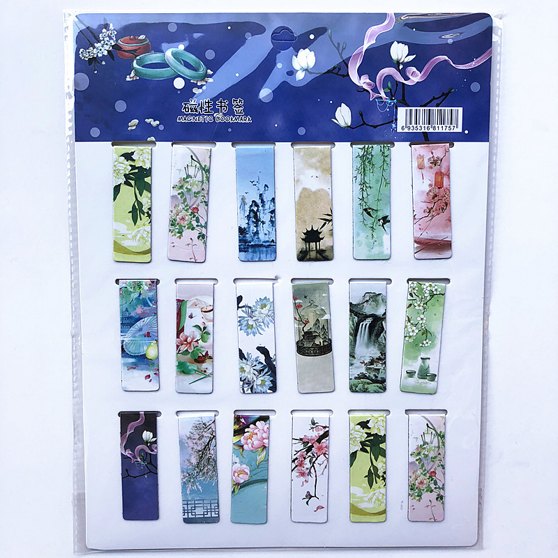 18 Pcs/Set Cat Tower Magnet Ma - Bookmark Magnetic Clip のレビューと価格