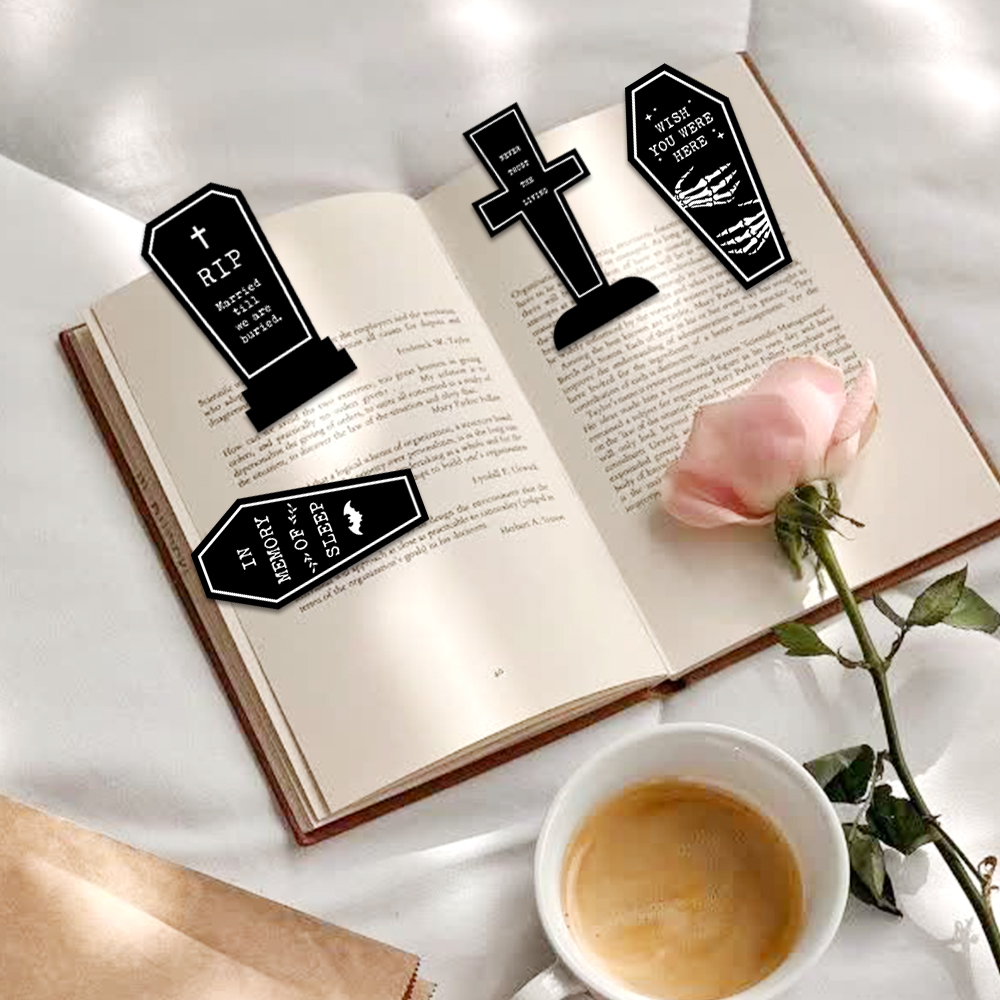 4PCS Creative Gothic Gothic to - Bookmark Magnetic Clip のレビューと価格