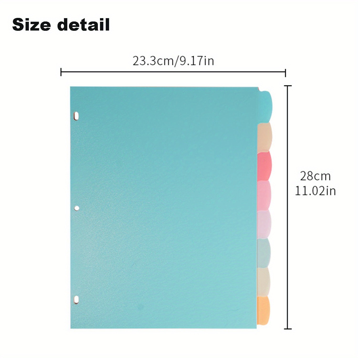 8 Tab Binder Dividers for 3 Ri - Index Tab Divider のレビューと価格