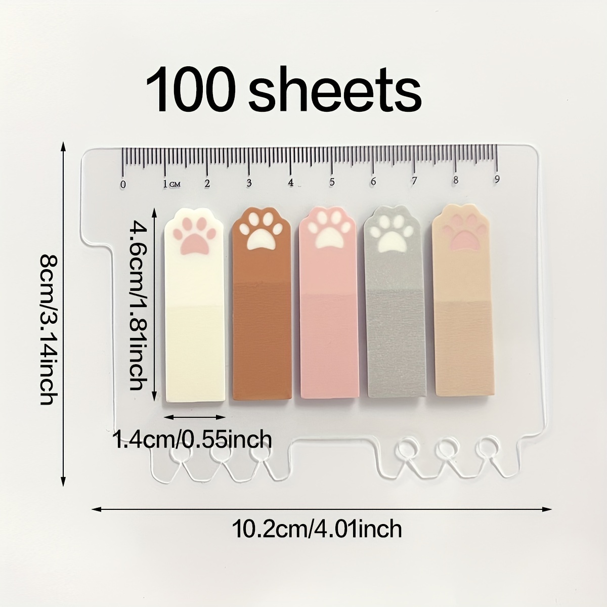 Cute Cat Paw PET Index Tabs, T - Index Tab Divider のレビューと価格