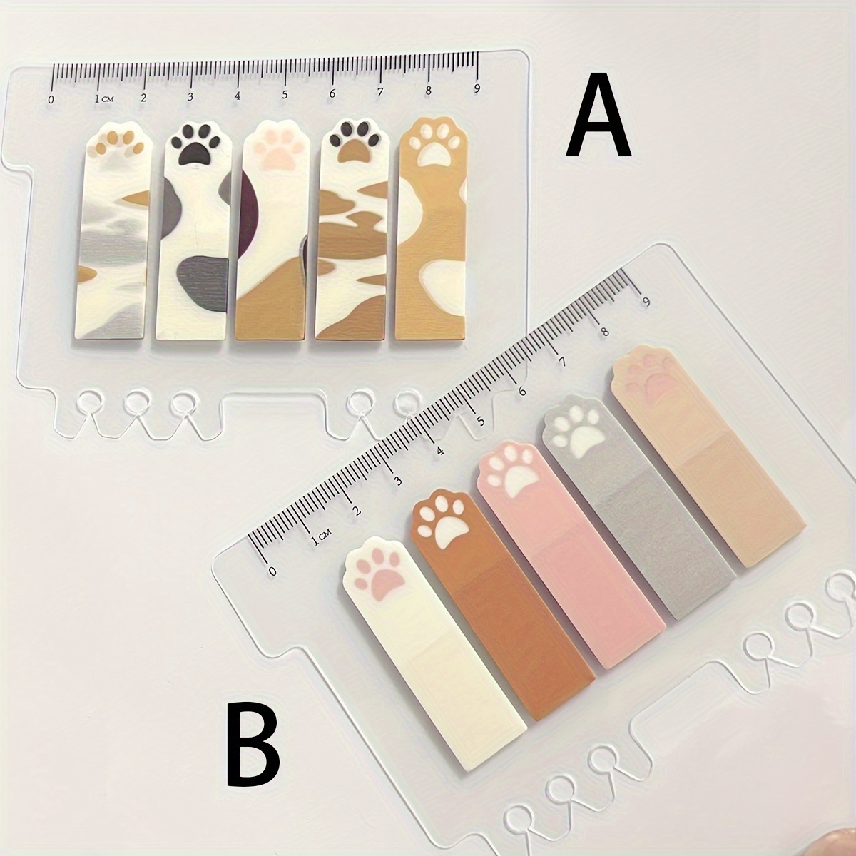 Cute Cat Paw PET Index Tabs, T - Index Tab Divider のレビューと価格