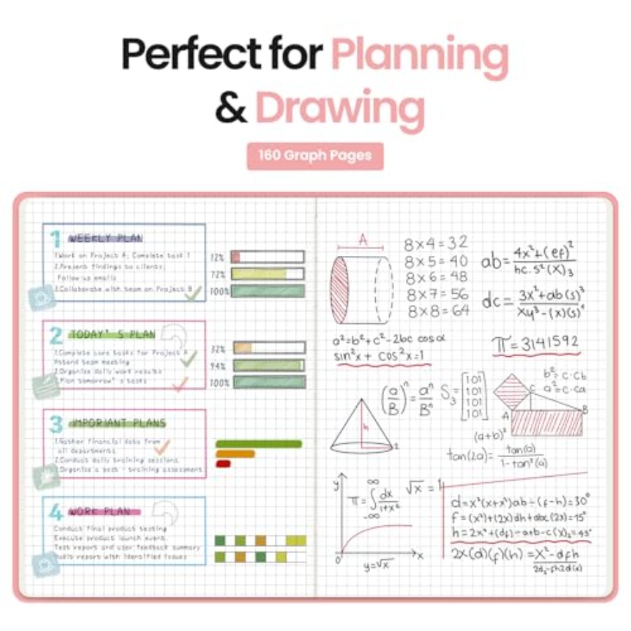 A5 Graph Journal Notebook for  - Journal Leather Hardcover のレビューと価格