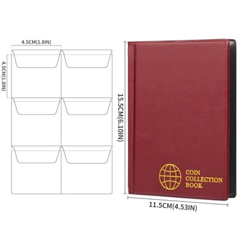 60Pocket Coin Collection Album - Binding Comb Plastic のレビューと価格