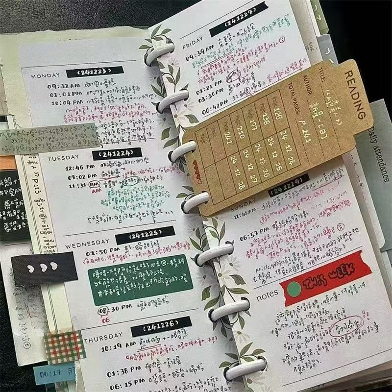 Slim Type Mushroom Hole Loose  - Planner Weekly Budget のレビューと価格
