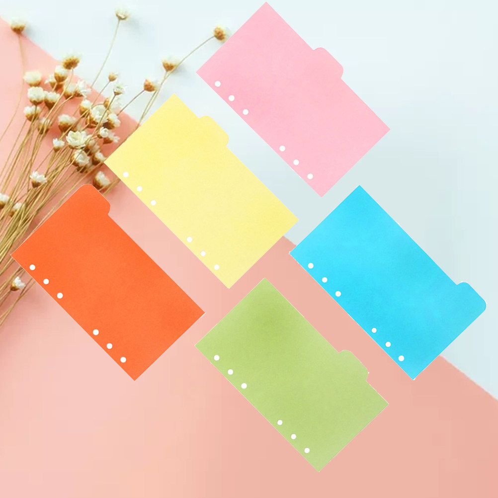 25Pcs Colored A6 Paper Divider - Index Tab Divider のレビューと価格