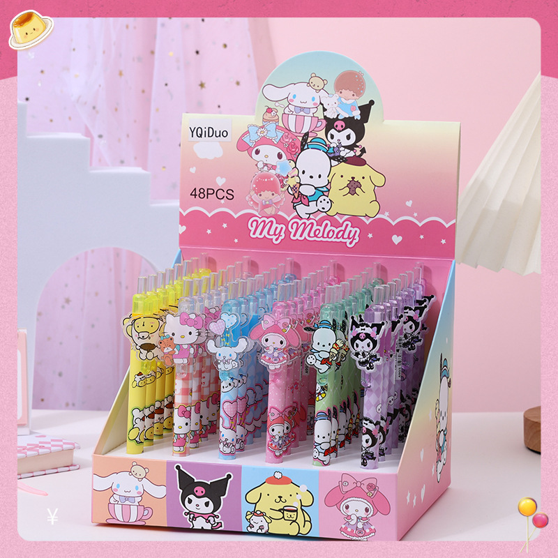 48pcs Gel Pen Kuromi KT My Mel - Stationery Supplier のレビューと価格