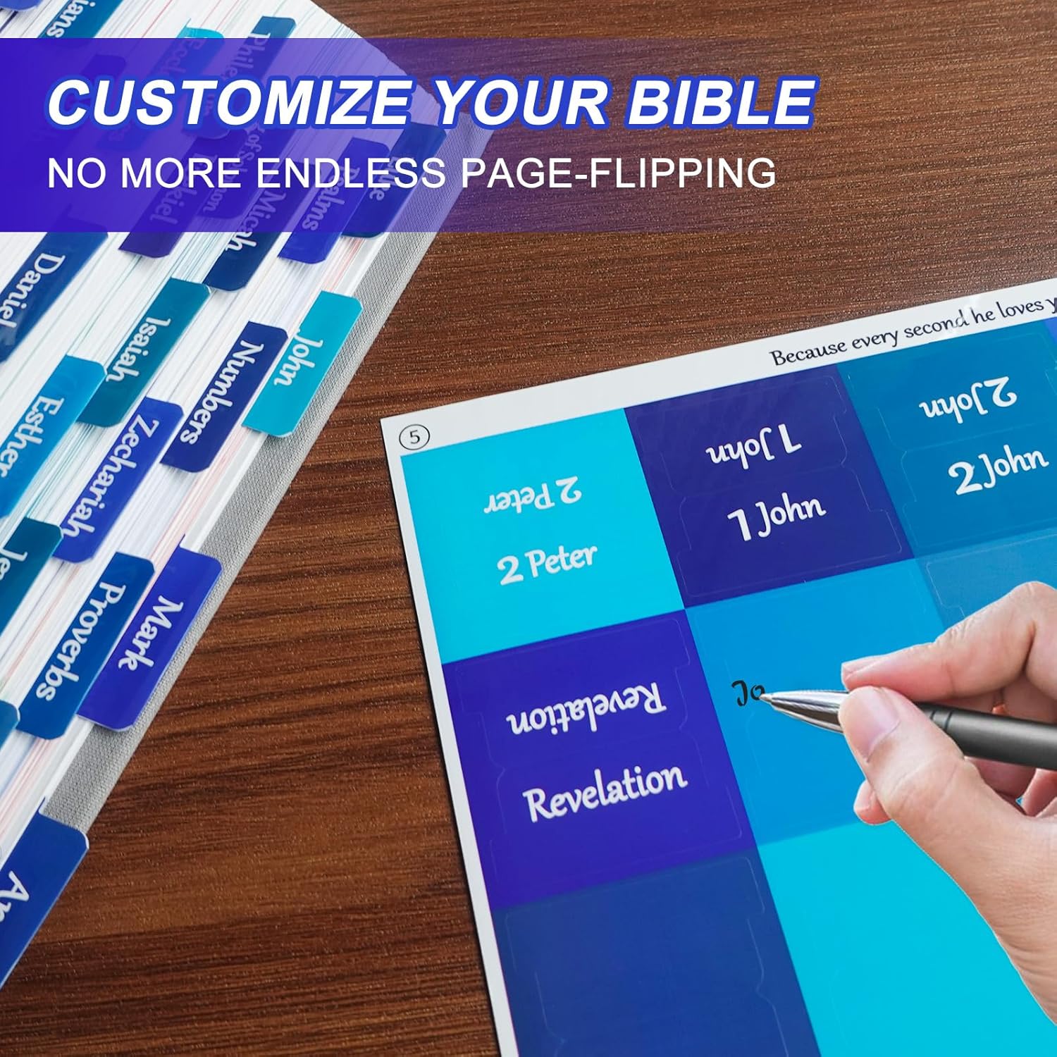 Bible Tabs for Women and Men E - Index Tab Divider のレビューと価格