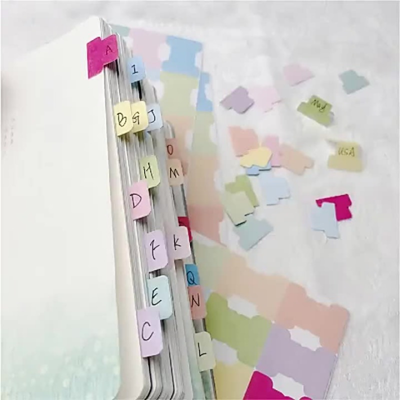 Colorful Sticky Index Tabs - W - Index Tab Divider のレビューと価格