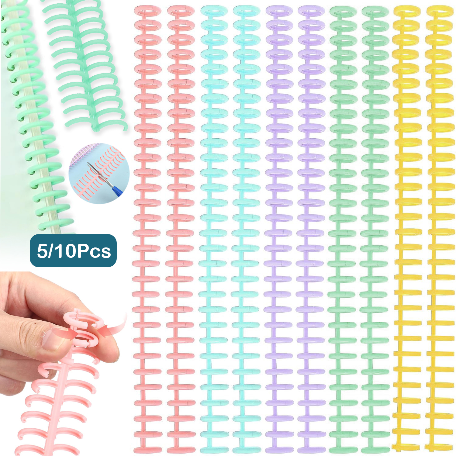 5/10Pcs Comb Binding Spines 30 - Binding Comb Plastic のレビューと価格