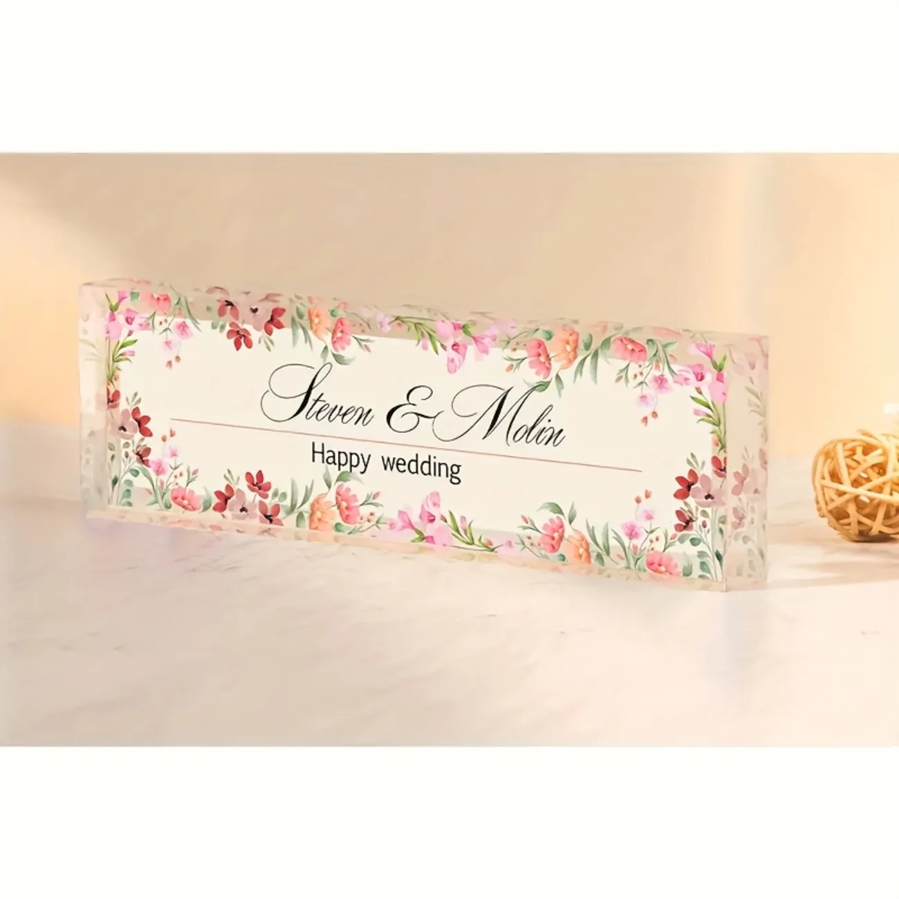 Customizable 2D Acrylic Desk N - Desk Name Plate のレビューと価格